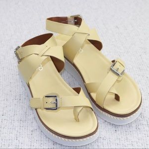 Franco Sarto Eli Thong Platform Wedge Sandal